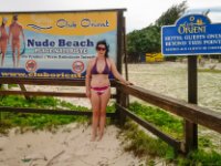 The other side of orient is clearly marked with a sign that Paula posed in front of for me!